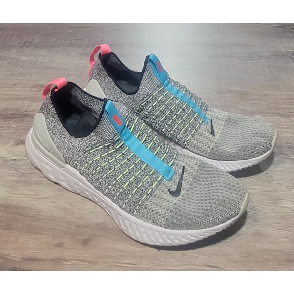 Nike React Phantom Run Flyknit 2 Crater  Mens 11 Running Shoes CZ7865-100 - Picture 1 of 10